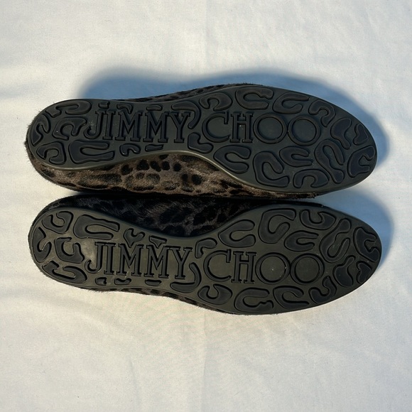 Jimmy Choo London Animal Leopard Print Size 40 Flats - Picture 4 of 15